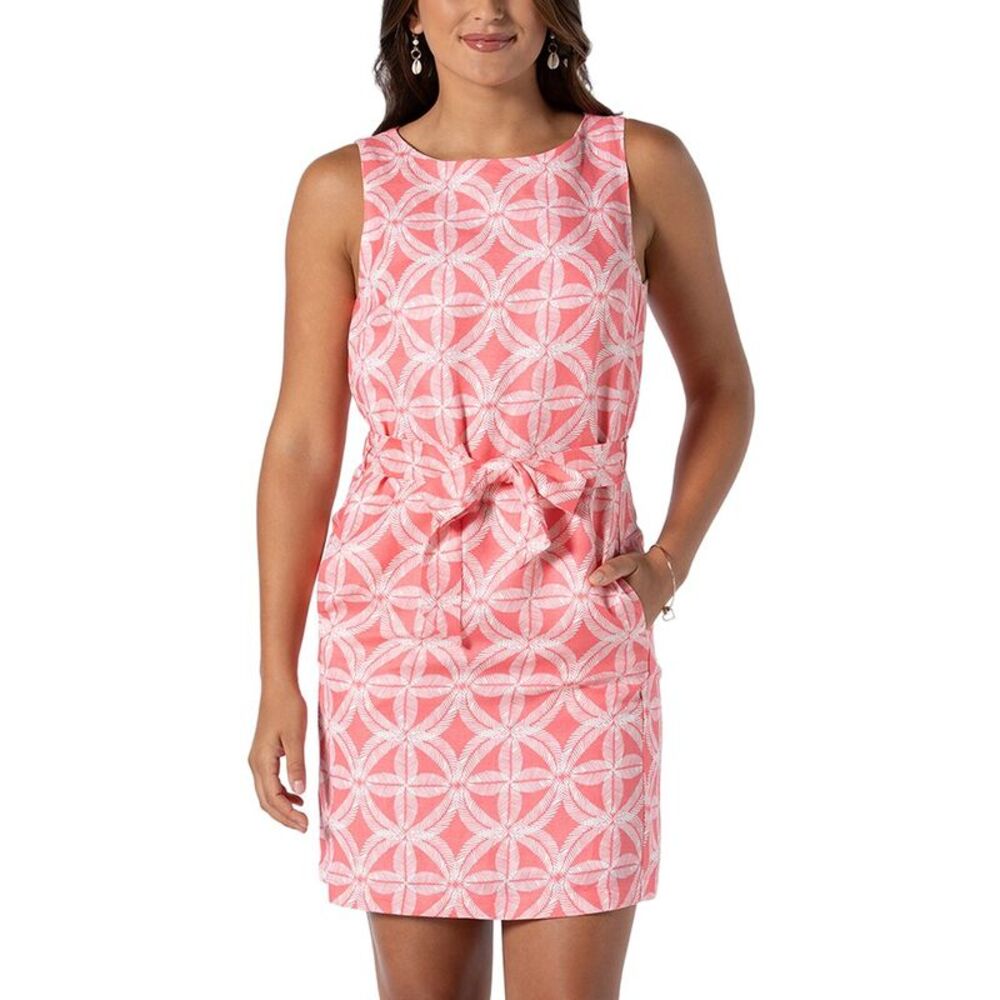 Tori Richard Womens  Jude Shift Dress, Red